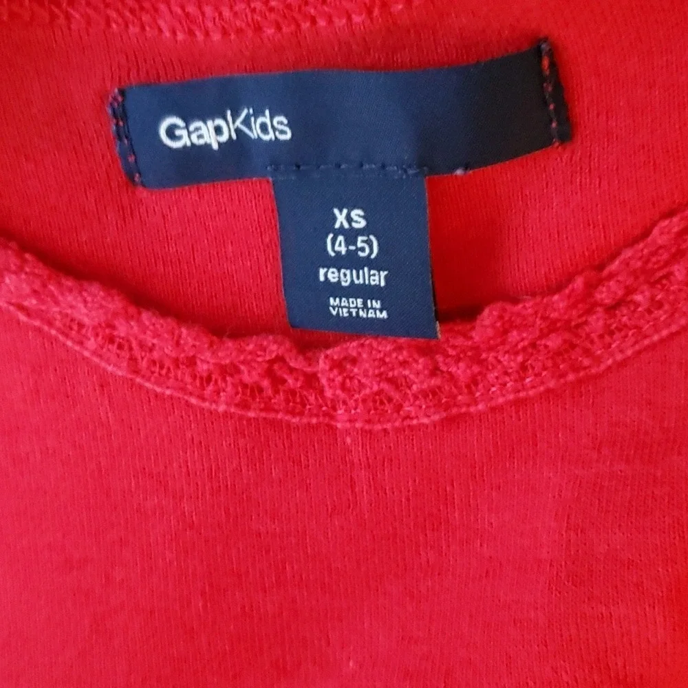 GAP Girls 3 Pack Tank Tops Size XS (4-5)- Turquoise, Pink, Red‎